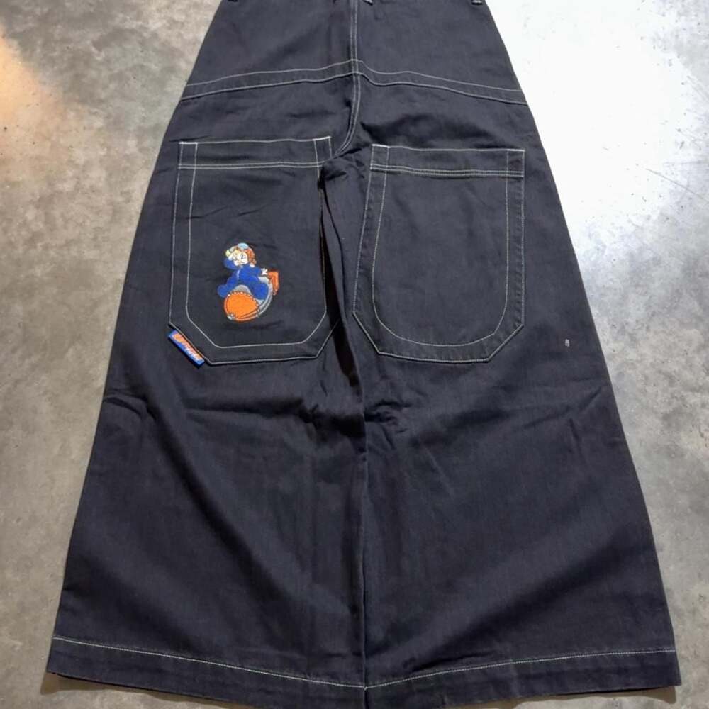 JNCO Fat Boys Baggy Skater Jeans - New with Embroidery - 34x32